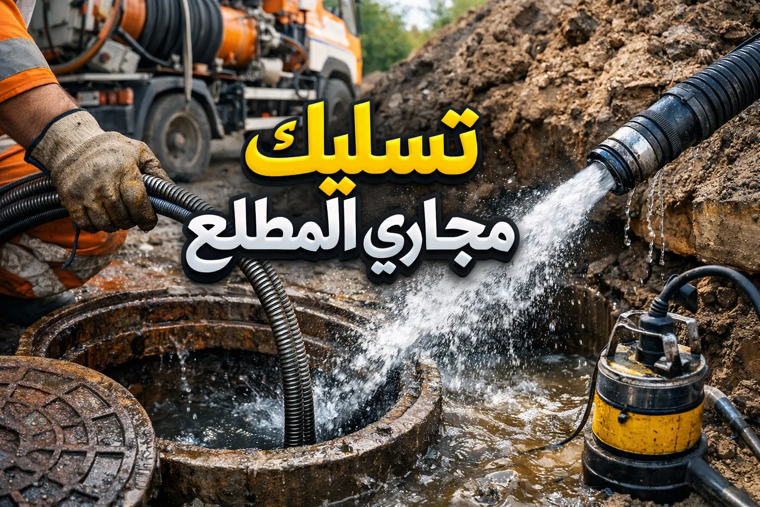 فنى تسليك مجارى المطلاع