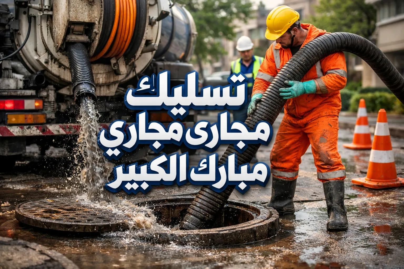 فنى تسليك مجارى مبارك الكبير